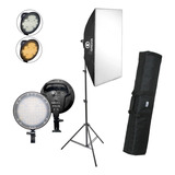 Softbox Greika 50x70 Cm Led Max 45w Com Dimmer Bicolor