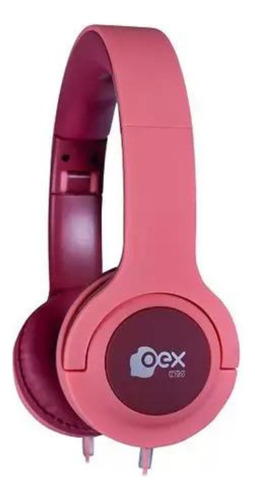 Fone Ouvido Headset Infantil Oex Hs317 Sugar Rosa Cereja