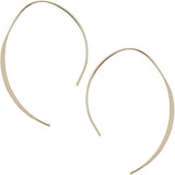 Humble Chic Upside Down Hoops Hipoalergenico Ligero Alambre 