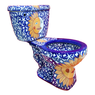 Wc Sanitario Taza + Tanque Cerámica Tipo Talavera Eclipse M4 | Meses sin interés