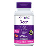 Natrol Biotina 250 Tabletas Extra Strength Cabello Piel Uñas