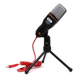 Microfone Condensador Para Gravação Pc Celular Preto