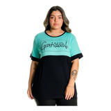 Blusinha Gratidão Confortável Soltinha Plus Size  102524