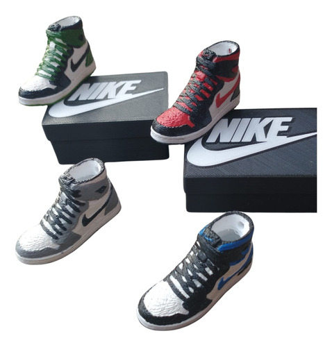 Nike Jordan Botita Llavero Par Mas Caja Colores A Eleccion
