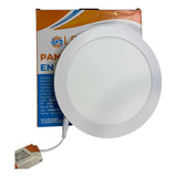 Panel Led Redondo De Incrustar 18w Luz Blanca 6500k Lexmana 