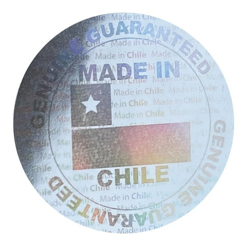 200 Sellos Holográficos Made In Chile Seguridad Garantía