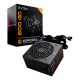 Fuente De Poder Pc 600w Gamer Evga 80 Plus Gold 100-gd-0600-