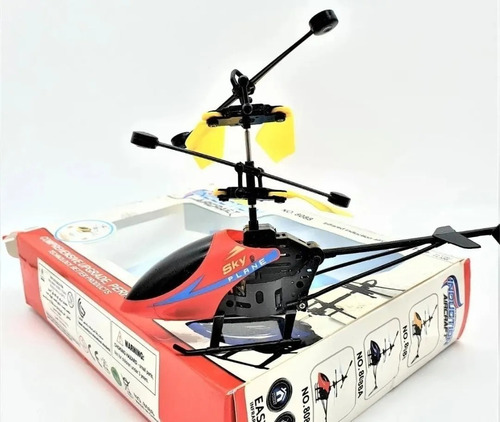 Mini Drone Helicoptero Con Luz Y Sensor Manual Infrarrojo 