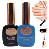 Top Coat + Base Uv/led Navi Semipermanente 10 Ml Lefemme