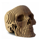 Figura 3d En Madera, Calavera Portaobjetos 