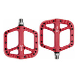 Pedales Para Bicicleta Adulto Rojo Rockbros