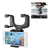 Soporte Holder Para Celular Retrovisor De Carro Giratorio