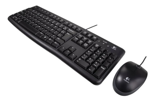 Combo Teclado E Mouse Logitech Óptico Com Fio Usb Mk120