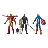 Set X 3 Figuras De Marvel Avengers Titan Hero Series Blast