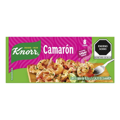 Caldo De Camarón Knorr 8 Cubos De 10.5 G
