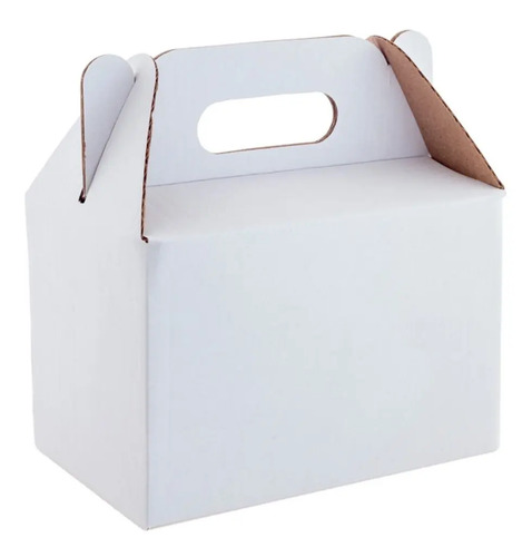 50 Lonchera Box Lunch Cartón Micro Corrugado 15x10x10 Chica