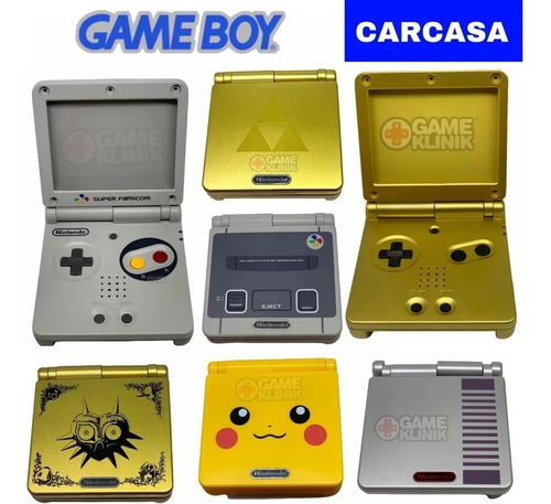 Carcasa Game Boy Advance Sp Gba Ness Pikachu + Herramienta