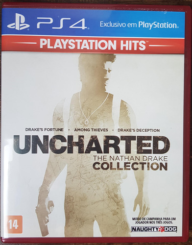 Uncharted The Nathan Drake Collection Ps4 3 Jogos Blu-ray