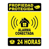 Propiedad Protegida Alarma 24 Horas Chapa Para Exterior 