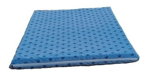 Caminha Cachorro Grande Cama Colchão Pet 70 X 90 + 2 Capas Cor Azul De Coroinhas