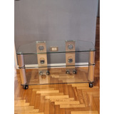 Mesa Rack Para Tv De Vidrio Y Metal