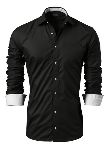 Camisa Camiseta Social Masculina Luxo Slim Fit Promoção