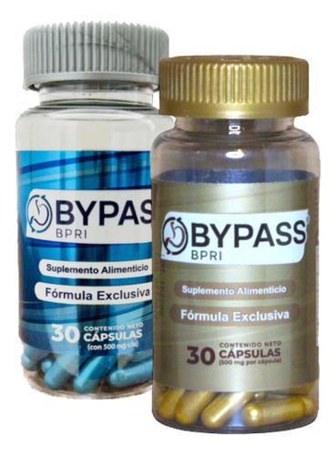 Bypass Bpri Duo 30 Capsulas C/u Inhibidor Apetito Sabor Insaboro