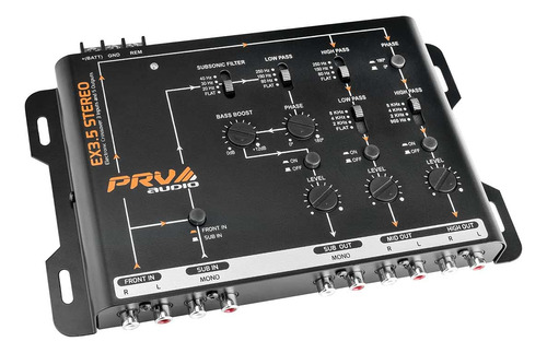 Prv Audio Crossover Car Audio Ex3.5 Stereo De 3 O 2 Vías...