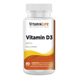 Vitamina D3 (800 Iu) 90 Cápsulas / Vitamin Life 