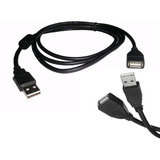 Cable Extension Usb 1.5mts Macho A Hembra Con Filtro Calidad