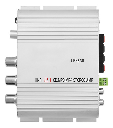 Lp-838 2.1 Canales Mini Amplificadores Estéreo Hifi Cd Mp3 