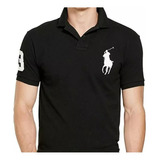 Tipo Polo Ralph Lauren Big Pony Caballero Negra.