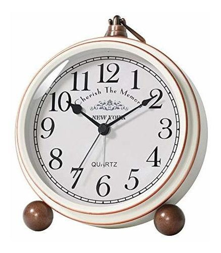 Reloj De Mesa Antiguo Vintage Reloj Despertador De Escr...