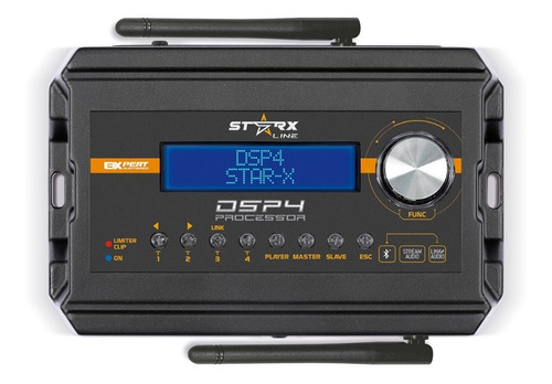 Processador Expert Dsp4 Star X 4 Ch. Bluetooth Stream Audio 12v