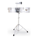 Timbales Matador M257 De 14 /15 Cromados Con Atril Y Soporte