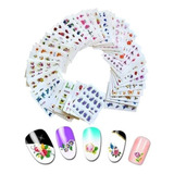 Pack De 55 Sticker Al Agua Para Uñas Nail Art 