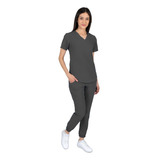 Pijama Quirurgica Jogger Antifluidos Mujer Gris