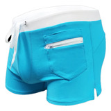 Sunga Shorts Aqux Com Bolso Frente - Azul