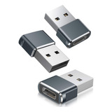 Adaptador Usb Macho A Usb-c Tipo C Hembra Compatible