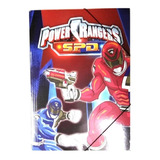 Carpeta 3 Solapas Con Elástico Power Rangers Spd