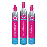 Pack 3 Cilindros Co2 Rosa Sodastream