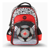 Mochila Escolar Espalda Footy 18  Futbol  Con Luz Led Nene