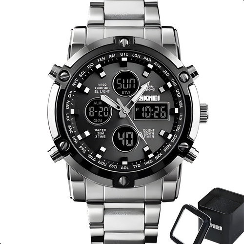 Reloj De Pulsera  De Estilo Comercial  Para Hombre Con Caja