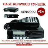 Base Kenwood Tm-281a Vhf 65w Fm Display Banda Corrida