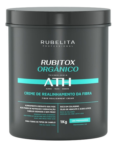 Btox Capilar Orgânico Sem Formol 1kg Tecnologia Ath Rubelita