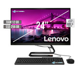 Computador Lenovo 24imb05 Core I5 8gb 128gb + 1tb 23,8 Win11 Color Negro