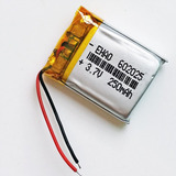 Bateria 602025 C/ 3,7v 250mah 6mm X 20mm X 25mm 2 Fios