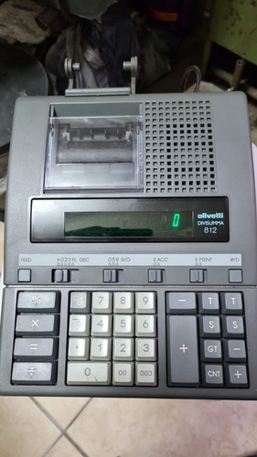 Calculadora Olivetti Antiga Divisumma 812 Funcionando