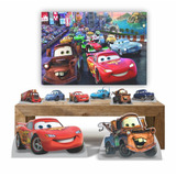 Kit 8 Displays Decoração Festa Infantil Carros Mate + Painel