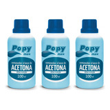 Kit C/03 Farmax Popymax Removedor A Base De Acetona 100ml